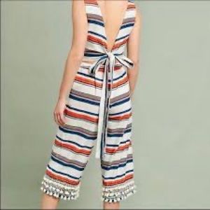 Anthropologie Moon River Tassel Jumpsuit